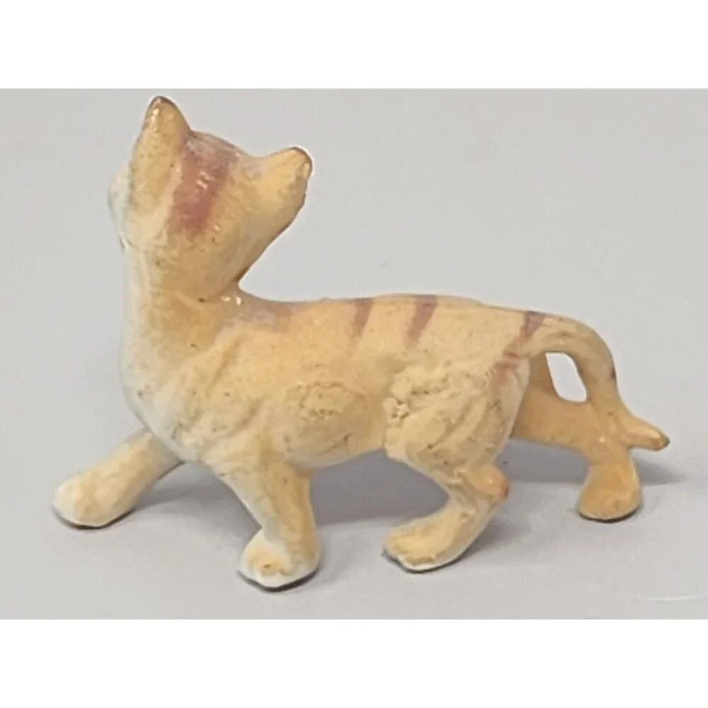 Vintage Miniature Bone China Terrier Schnauzer + Cat Family‎ Figurines Japan